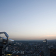 Observation point over frankfurt